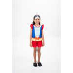 Baby Doll Infantil de Princesa em Malha Suede