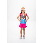 Baby Doll Infantil de Princesa em Malha Suede