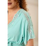 Robe Gestante em liganete Lisa com renda