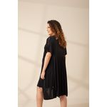 Robe Gestante em Liganete Lisa com Renda