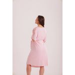 Robe Gestante em Liganete Lisa com Renda