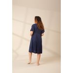 Robe Gestante em Liganete Lisa com renda