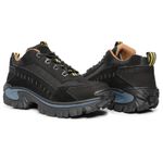 tenis adventure masculino couro Palmilha Gel Olympus Preto