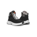 Bota Tênis Fitness Masculino Cano Alto de Couro 207 Preto