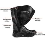 Bota Militar Tatico Cano Alto Anti Picadas De Cobras 4090 Preto