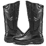 Bota Militar Tatico Cano Alto Anti Picadas De Cobras 4090 Preto