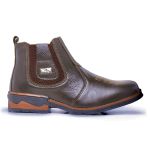 botina Texas masculina Couro Bota Peão Moderno RC Café