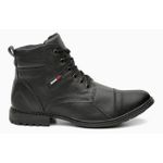 bota Coturno Casual Masculino Sola Costurada RC Preto