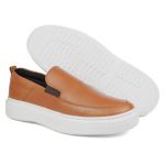 Sapato Casual Masculino de Couro Castor Slip On 18002 Castor