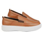 Sapato Casual Masculino de Couro Castor Slip On 18002 Castor