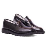Sapato Casual Masculino Loafer Couro Premium Preto 22003 Preto