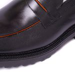 Sapato Casual Masculino Loafer Couro Premium Preto 22003 Preto