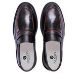 Sapato Casual Masculino Loafer Couro Premium Preto 22003 Preto
