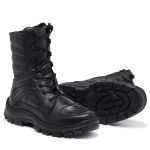 Coturno Bota Militar Couro Bovino Preto 500 Preto