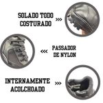 Coturno Militar Preto Operacional De Couro Tático 503 Preto Preto