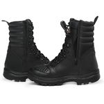 Coturno Militar Bota Tática Zíper Leve Lughato 1907 Pto
