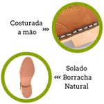 Botina Vira Francesa Feita a Mão Couro Nobuck 3012 Ameixa
