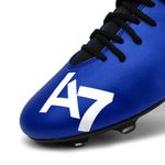 Chuteira Campo Botinha A7 Tamanho Grande 33 Ao 48 Azul Azul
