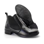 Bota Feminina Chelsea Preto Couro 2026 Preto