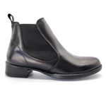 Bota Feminina Chelsea Preto Couro 2026 Preto