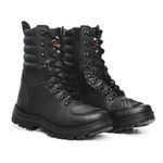 Coturno Militar Bota Tática Zíper Leve Lughato 1907 Pto