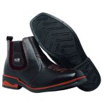 botina Texas masculina Couro Bota Peão Moderno RC Preto