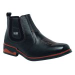botina Texas masculina Couro Bota Peão Moderno RC Preto