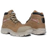 Bota Coturno Adventure Palmilha de Gel Anti Impacto 091 Creme