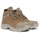 Bota Coturno Adventure Palmilha de Gel Anti Impacto 091 Creme
