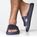 Chinelo Eva Masculino Slide Adulto Nuvem CH202 Marinho