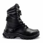 Coturno Militar Preto Operacional De Couro Bope 501 Preto Preto