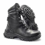 Coturno Militar Preto Operacional De Couro Bope 501 Preto Preto