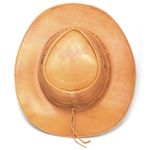 Chapéu Country de Couro Cowboy Rodeio Americano Banana