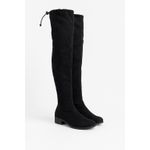 Bota Over The Knee Preta Suede 
