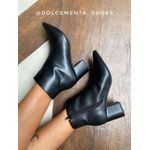 Bota cano curto preta Aline