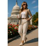 Mocassim Bege/Strass Nayara 