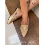 Mocassim Dourado Nayara 