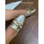 Mocassim Alice {Dourado} 