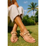 Sandalia Rasteira Bege Ani 