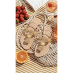 Sandalia Rasteira Bege Ani 