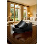 Tamanco Anabela Preta Ana