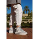 Tenis Botinha Branco/Cinza Mayara
