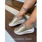 Tênis Flatform Dourado Milla 