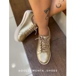 Tênis Flatform Dourado Milla 