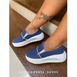 Tênis Flatform Jeans Escuro Nanda