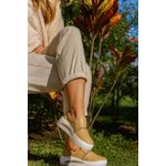 Tênis Flatform Bege Nanda 