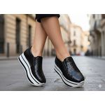 Tenis Flatform Preto Thalita 