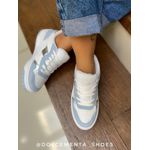Tênis Flatform Jessica {Branco/Azul}