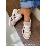 Tênis Flatform Jessica {Branco/Marsala/Rosê} 
