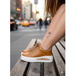 Tênis Flatform Caramelo Milla 